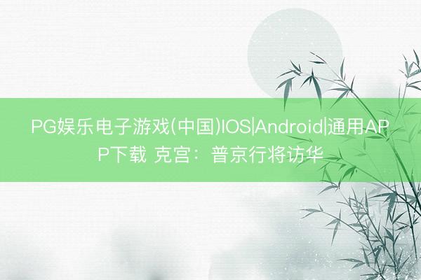 PG娱乐电子游戏(中国)IOS|Android|通用APP下载 克宫：普京行将访华